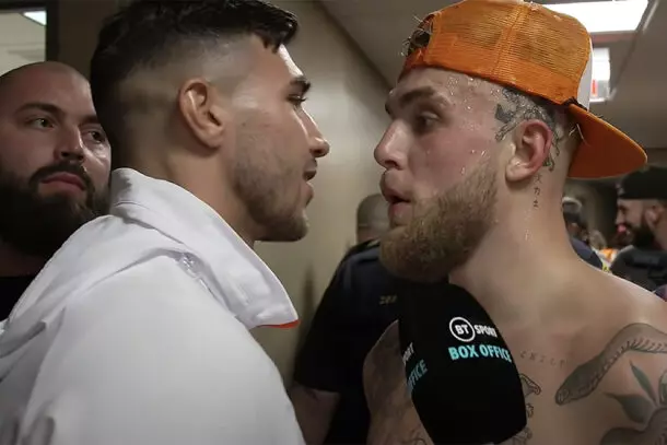 Jake Paul - Tommy Fury - Backstage